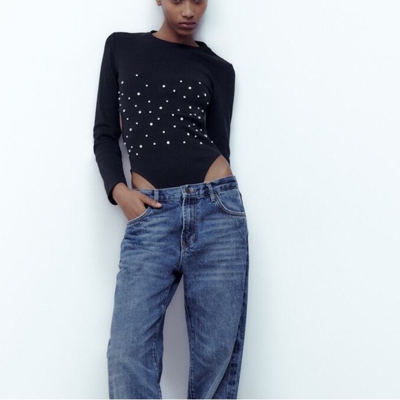 Zara Rhinestone Bodysuit - Picture 3 of 4